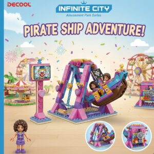 Pirate Ship Amusement Park Series Blocks (Girls)