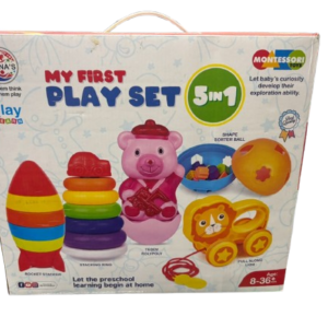 My First Play Set – 5 in 1 Montessori Toy Set